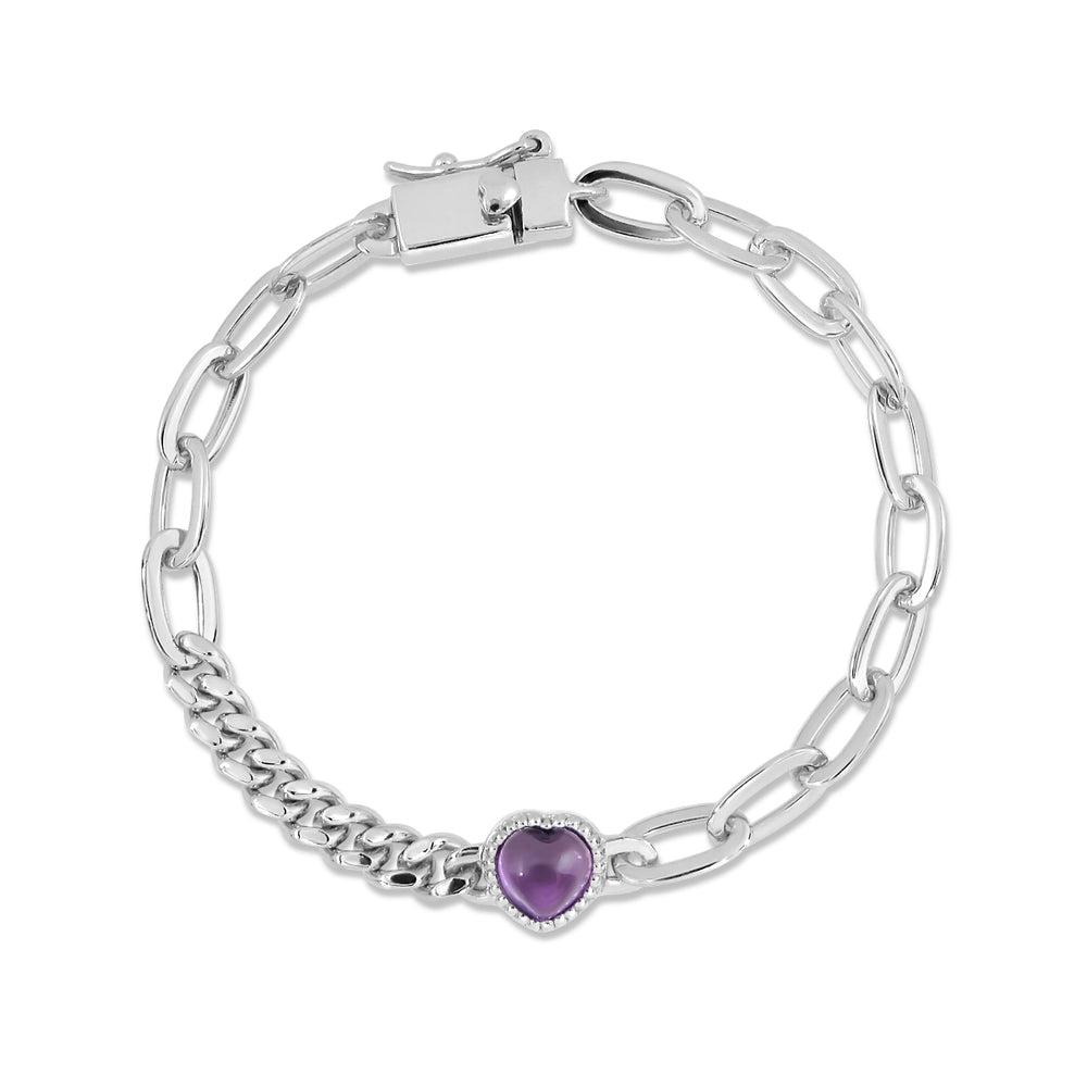 Darling Chain Bracelet (Fri) - Amethyst
