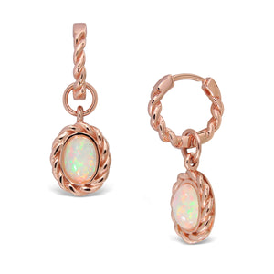 Pink Tiara Earrings - Opal