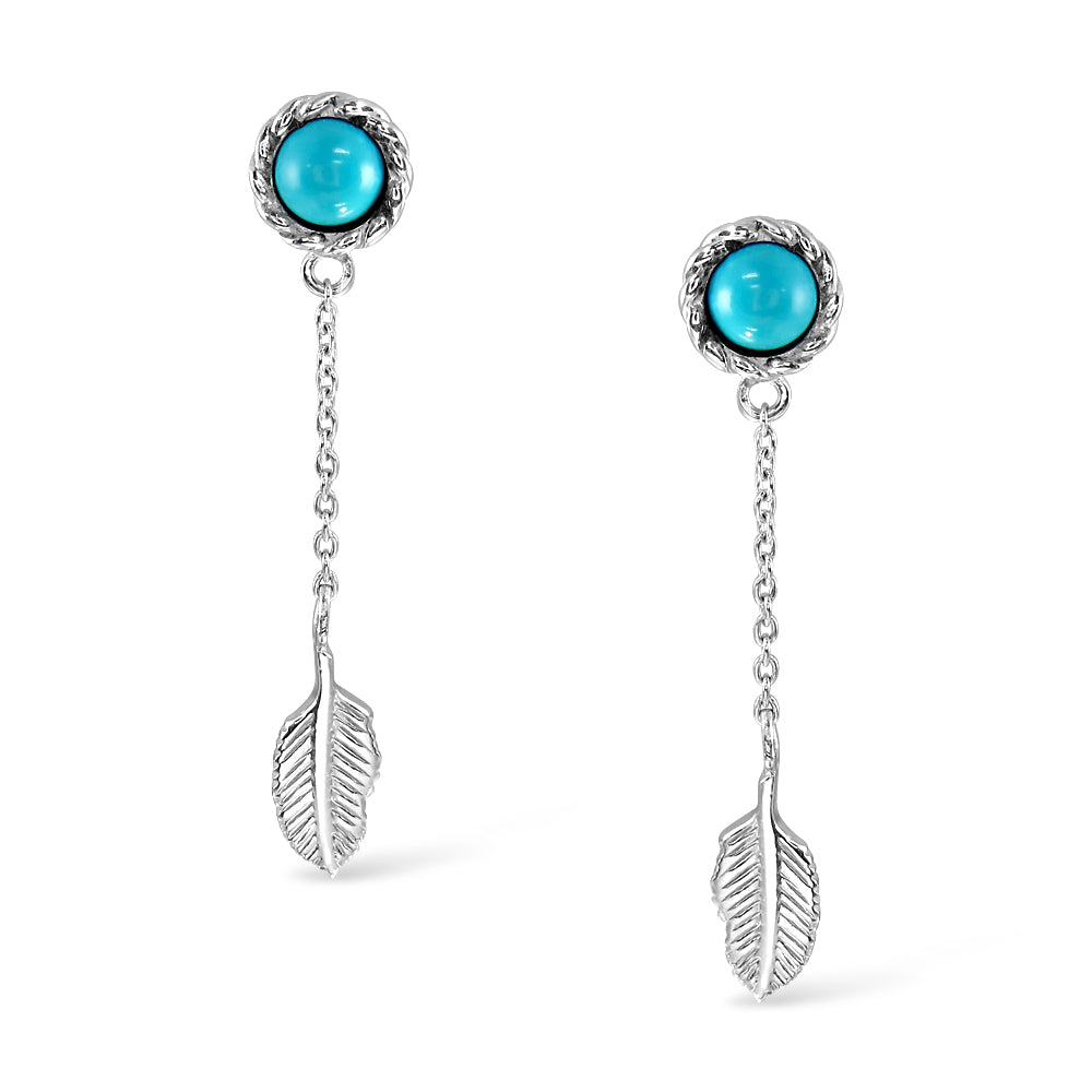 A Part of Dreamcatcher Earrings - Turquoise