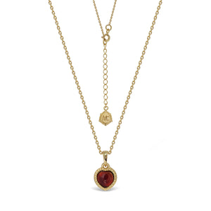 Darling Necklace (Thurs) - Red Garnet
