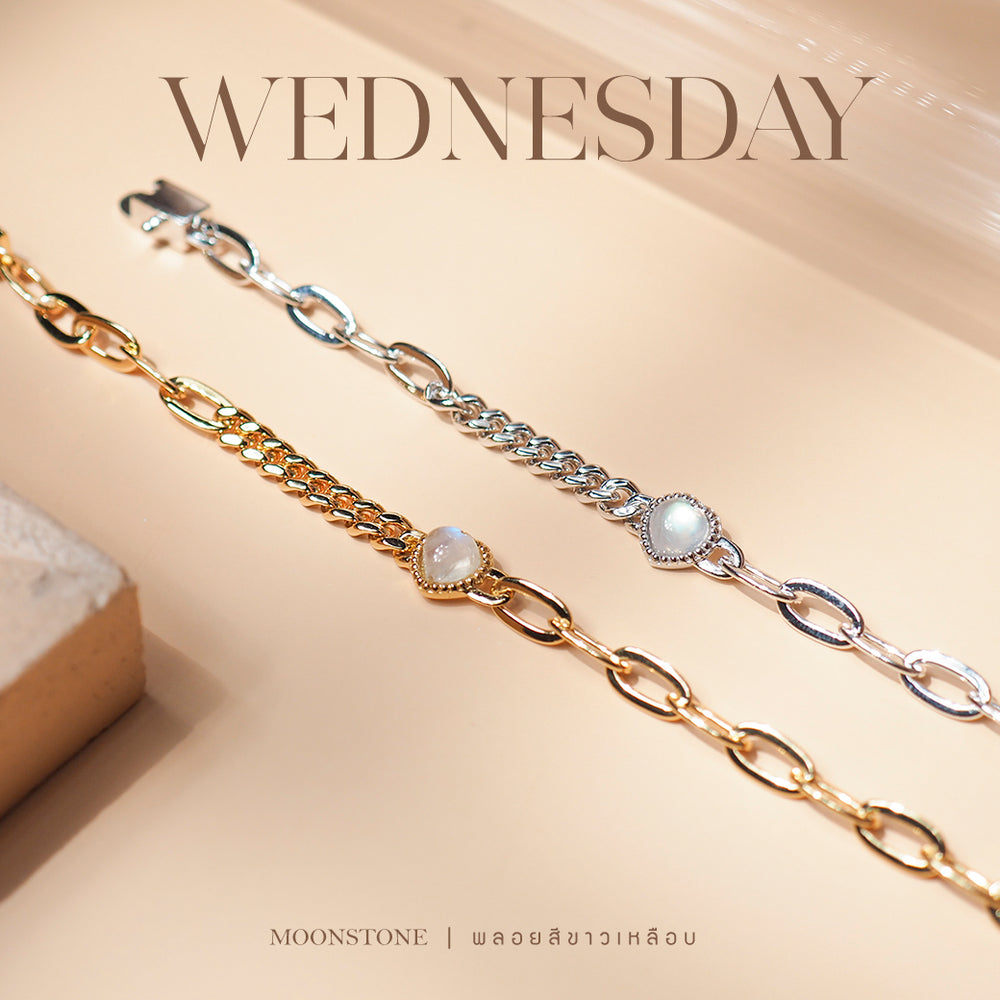Darling Chain Bracelet (Weds) - Moonstone