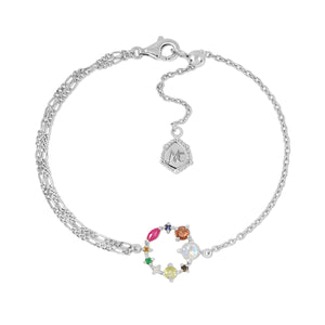 Nine Lucky Gems Little Bracelet- Series Hope (White Gold)