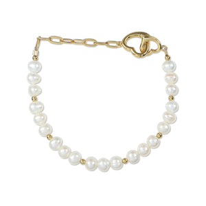 Canvas of Clouds Bracelet - Natural Pearl