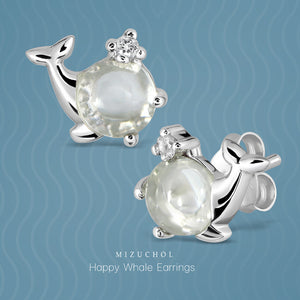 Happy Whale Earrings