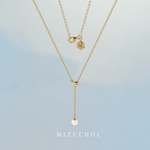 Cloud Drop Layer Pearl Necklace - Natural Pearl