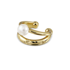 Dreamy Cloud Ear Cuff - Natural Pearl