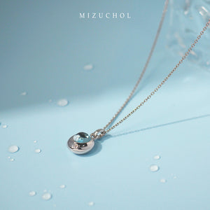Rain Drop Necklace - Blue Topaz