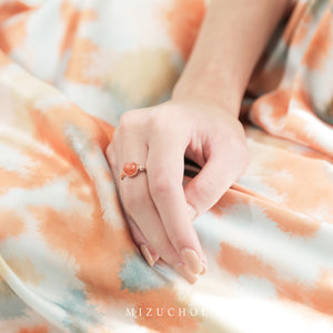 Peony Bloom Ring - Sunstone