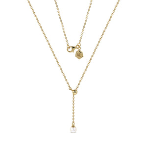 Cloud Drop Layer Pearl Necklace - Natural Pearl