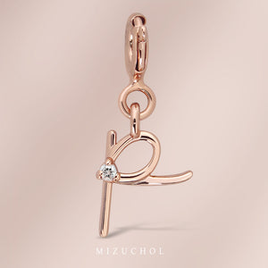 Chapter Pendant - Pink Gold (A-Z)