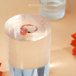 Peony Bloom Ring - Sunstone