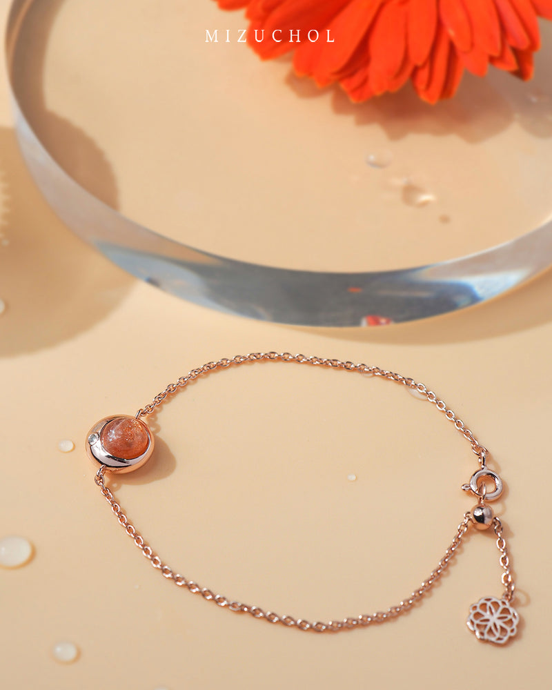 Peony Bloom Bracelet - Sunstone
