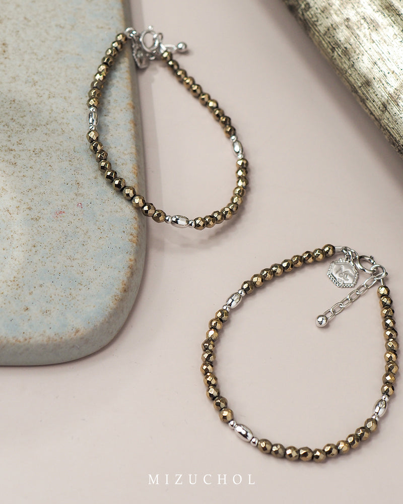 Mantra of Pyrite Bracelet - स्वर्ण (Swarna)
