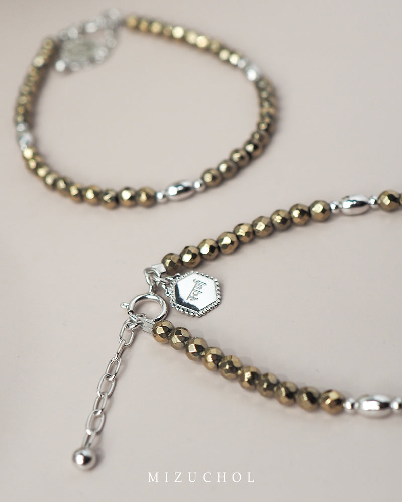 Mantra of Pyrite Bracelet - स्वर्ण (Swarna)