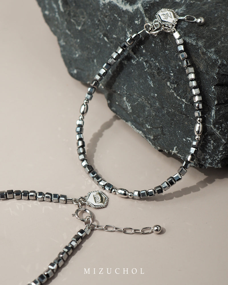 Mantra of Hematite Bracelet - रक्षा (Raksha)