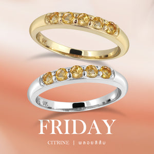 
            
                Load image into Gallery viewer, Pinky Ringy (Fri) - Citrine
            
        