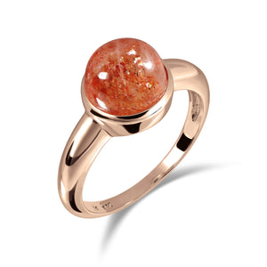Peony Bloom Ring - Sunstone