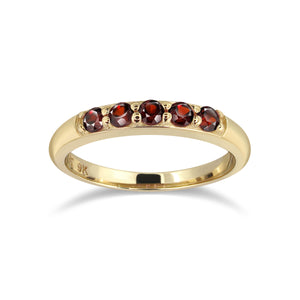 Pinky Ringy (Tue) - Red Garnet