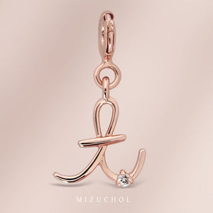 Chapter Pendant - Pink Gold (A-Z)