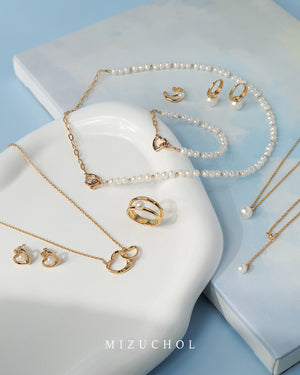 Cloud Drop Layer Pearl Necklace - Natural Pearl