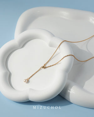 Cloud Drop Layer Pearl Necklace - Natural Pearl
