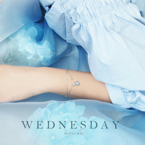 กำไลข้อมือเสริมดวงการเงิน - Wednesday | LUCKY ME BRACELET (BLUE TOPAZ)