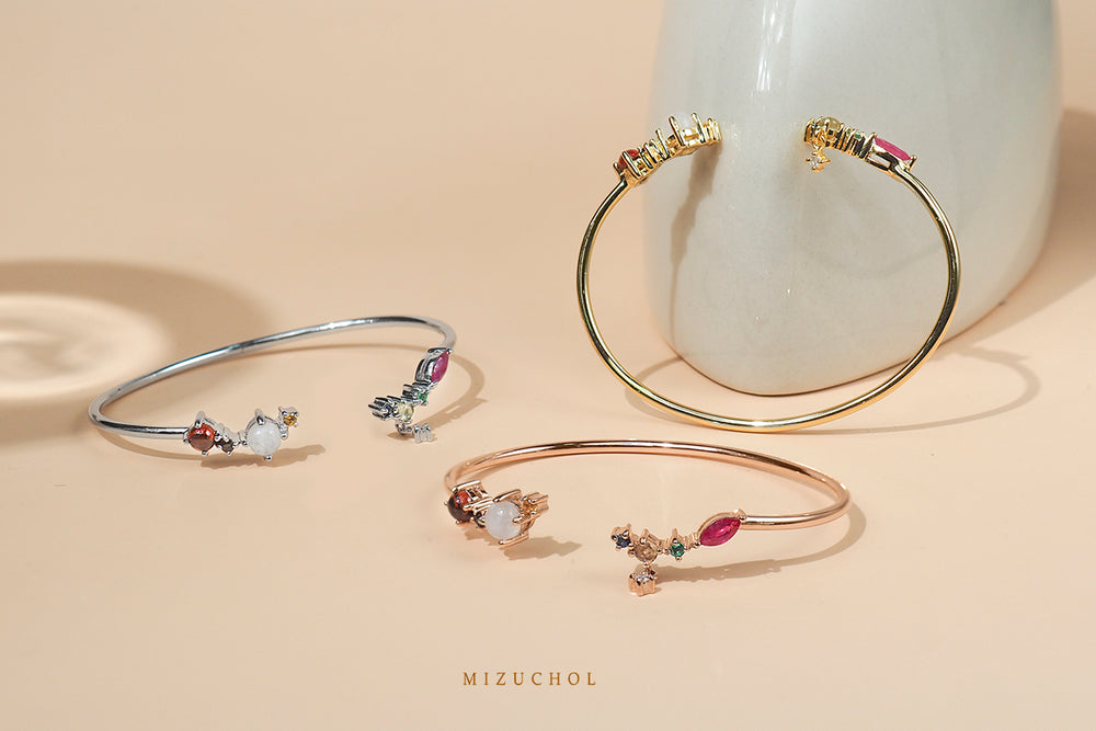 Nine Lucky Gems Bracelet | Series Hope (Pink Gold)