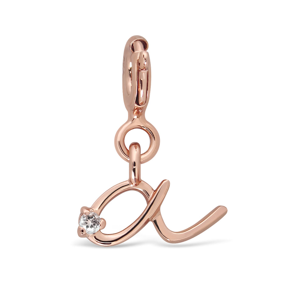 Chapter Pendant - Pink Gold (A-Z)