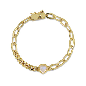
            
                Load image into Gallery viewer, Darling Chain Bracelet (Weds) - Moonstone
            
        