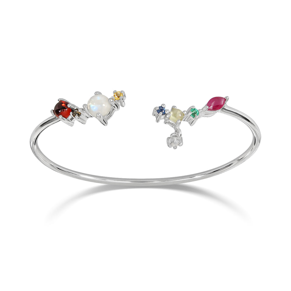 Nine Lucky Gems Bracelet | Series Hope (Rhodium)