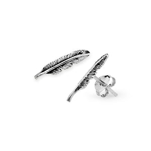 Twin Feather Earrings - (91)