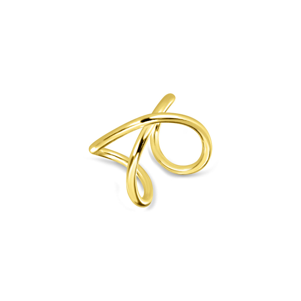 Lean on Ear Cuff in Gold