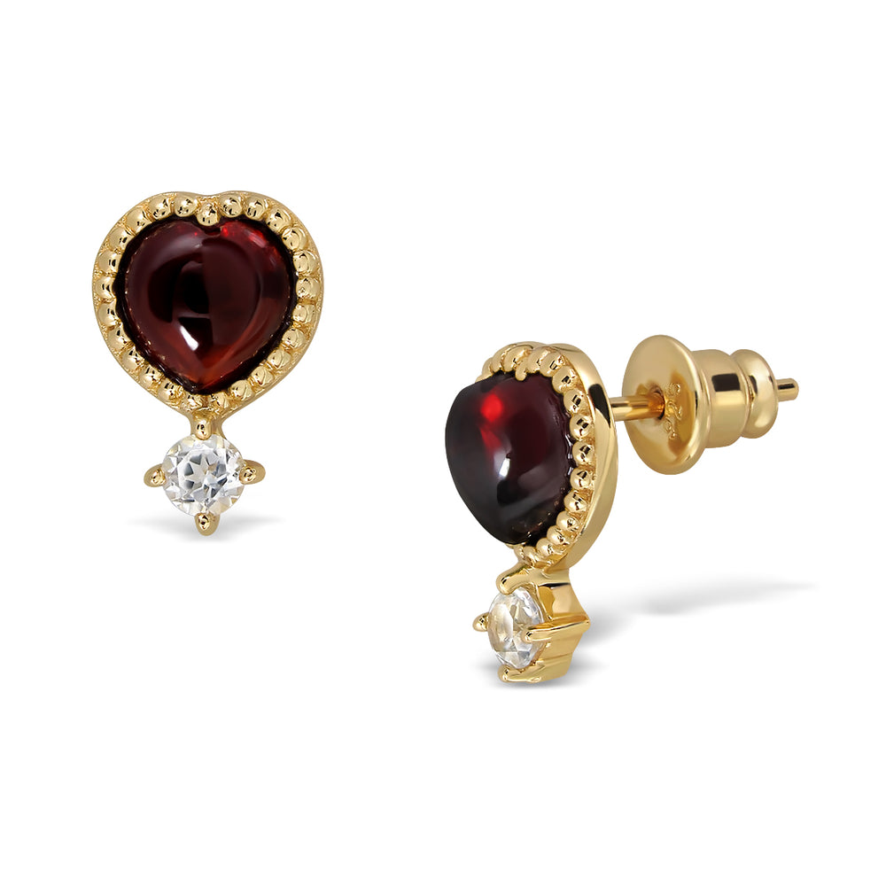 
            
                Load image into Gallery viewer, Darling Earrings (Thurs) - Red Garnet
            
        