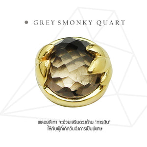 กระเป๋าสตางค์เสริมดวง - วันอังคาร (Grey Smoky Quart)