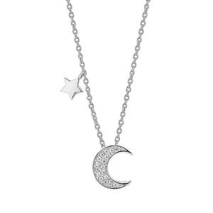 Silver Lunar Necklace (RD)