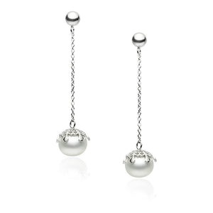
            
                Load image into Gallery viewer, White Falling Snow Earrings
            
        