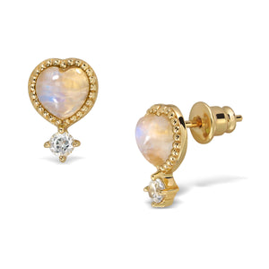 Darling Earrings (Weds) - Moonstone