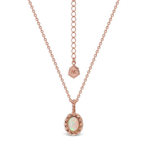 Pink Tiara Necklace - Opal