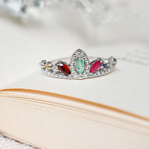Crown of Nine Gems Ring (RD) แหวนพลอยนพเก้า
