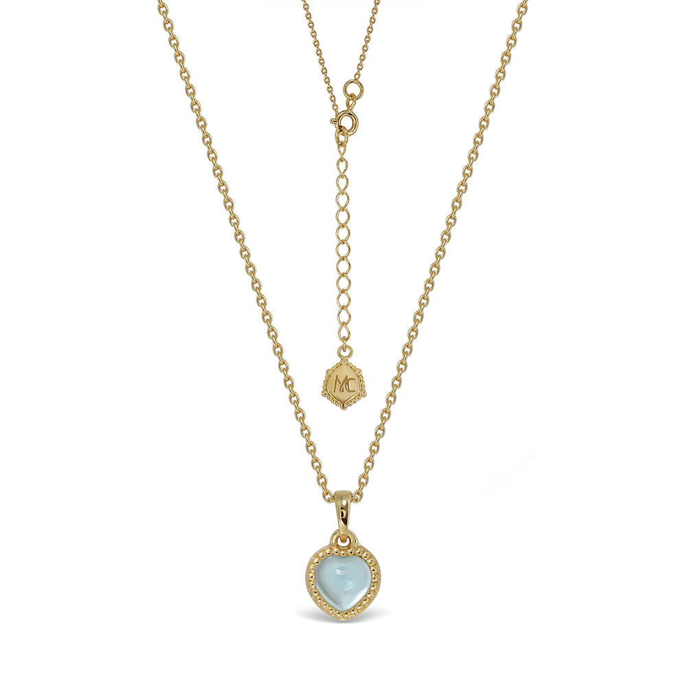 Darling Necklace (Sat) - Blue Topaz