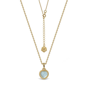 Darling Necklace (Sat) - Blue Topaz