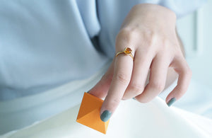 แหวนพลอยประจำวันเกิด เสริมการเงิน Monday | Lucky Me Citrine Ring