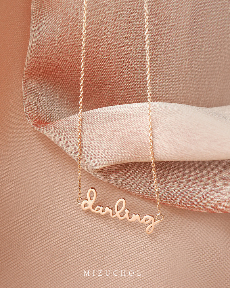 
            
                Load image into Gallery viewer, Yours Necklace - 18K Pink Gold
            
        