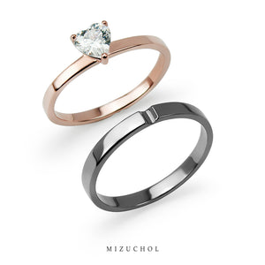 Mini Heart Couple Ring - Male (BRD)