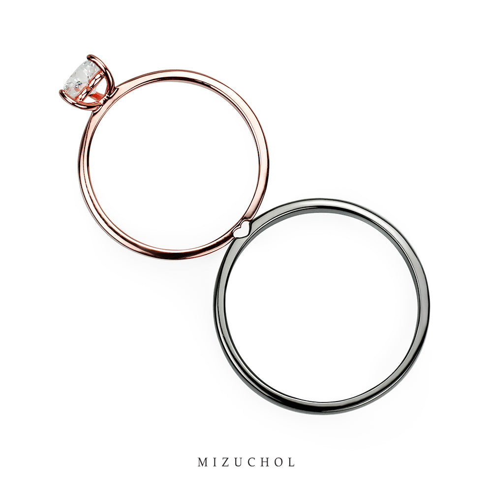 Mini Heart Couple Ring - Male (BRD)
