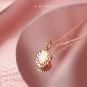 Pink Tiara Necklace - Opal