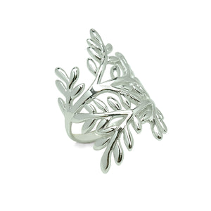 Olive Leaves Cocktail Ring