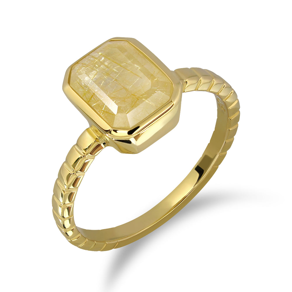 Golden Champagne Ring