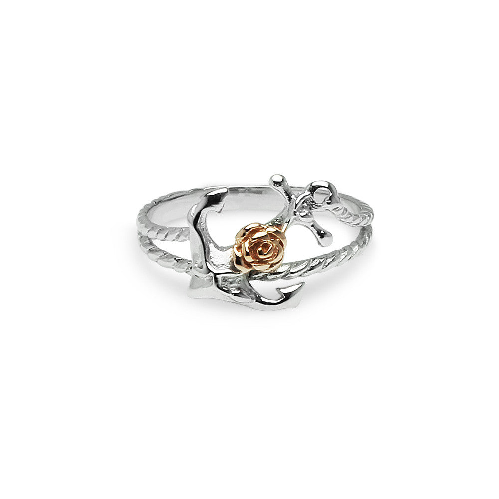 
            
                Load image into Gallery viewer, Anchor Rose Ring
            
        