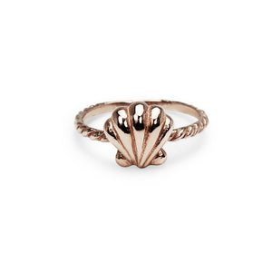
            
                Load image into Gallery viewer, Precious Shell Stack Ring - Pink Gold
            
        